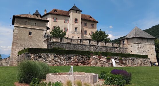 Schloss, Wiese, Busch  | © (c) B. Hausberger_Castel Thun