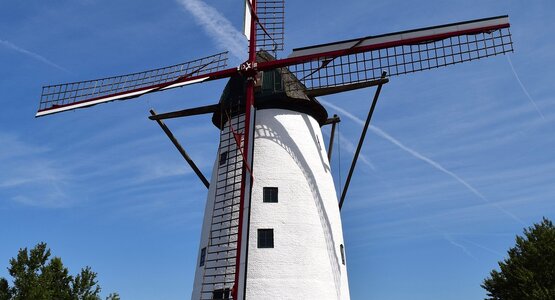 Windmühle, Blauer Himmel, Baum | © c)Pixabay