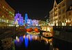 Altstadtzentrum, Kanal, Lichter, Nacht | © Stadt beleuchtet_1 (c) Ljubljana_Tourism_D.Wedam