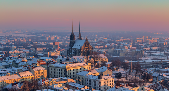 Stadt Brünn, Kathedrale, Schnee | © (c) Brno Czech Tourism