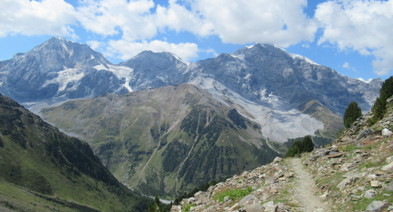 Berge, Panorama, Gletscher, Weg  | © (c) Barbara Hausberger 