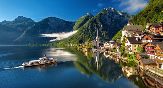 See, Ufer, Berge, Kirche | © hallstatt-(c)pixabay