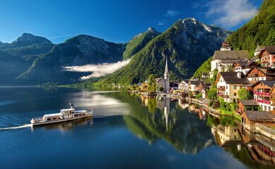 See, Ufer, Berge, Kirche | © hallstatt-(c)pixabay