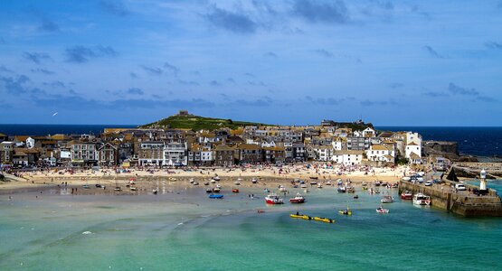 Strand, Meer, Häuser | © St. Ives (C) Pixabay
