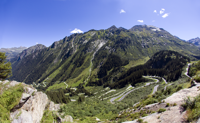 Straße, Berge, Panorama | © (c) silvretta-hochalpenstrasse_montafon-tourismus_achim-mende