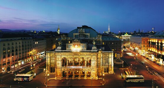 Staatsoper, Nacht, Lichter, Zentrum | © Staatsoper bei Nacht (c) Wien Tourismus