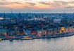 stadt, stockholm, luftaufnahme, halbdunkel, lichter, see, hafen, schiffe | © (C) Yirui Aries-imagebank.sweden.se_stockholm_old_town-9943_