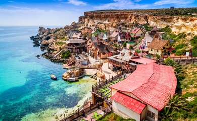 Malta Meer Häuser Felsen | © Shutterstock