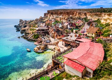 Malta Meer Häuser Felsen | © Shutterstock