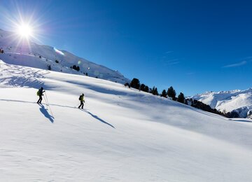 Schneeschuhwandern Winter Schnee Val Müstair Maseben | © Frieder Blickle