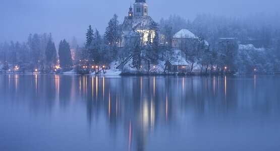 Bled Insel Winter | © (c)Ales Krivec für bled.si